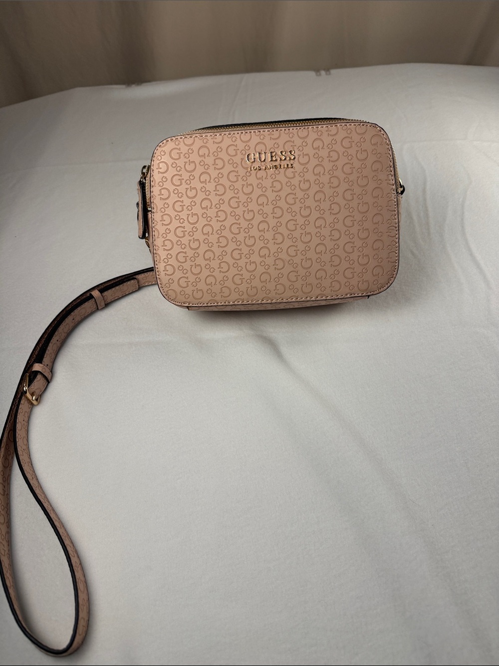 GUESS Blush Pink Signature Logo Crossbody